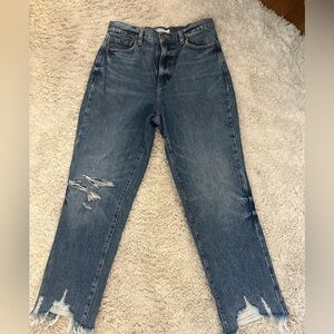 Garage Denim Women’s Distressed Straight Leg Jeans Sz 27